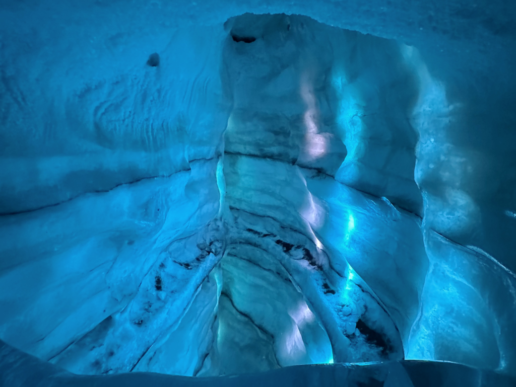 The indoor ice-cave at the Perlan Museum in Reykjavik 