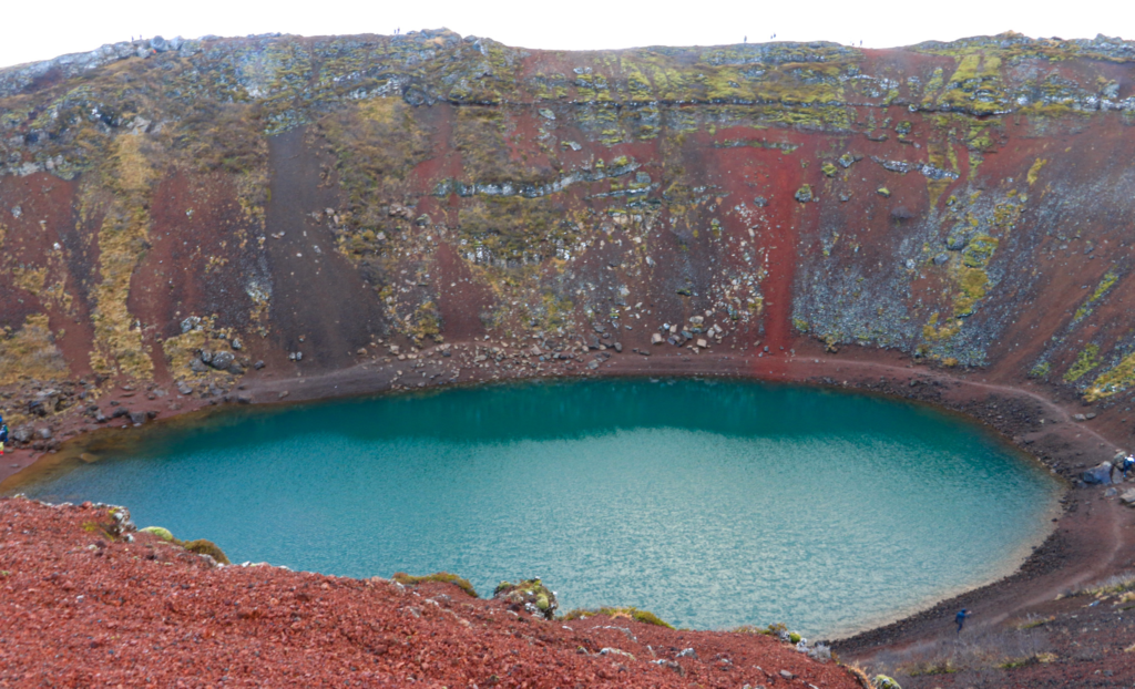 The Kerid Volcano Crater in Iceland 