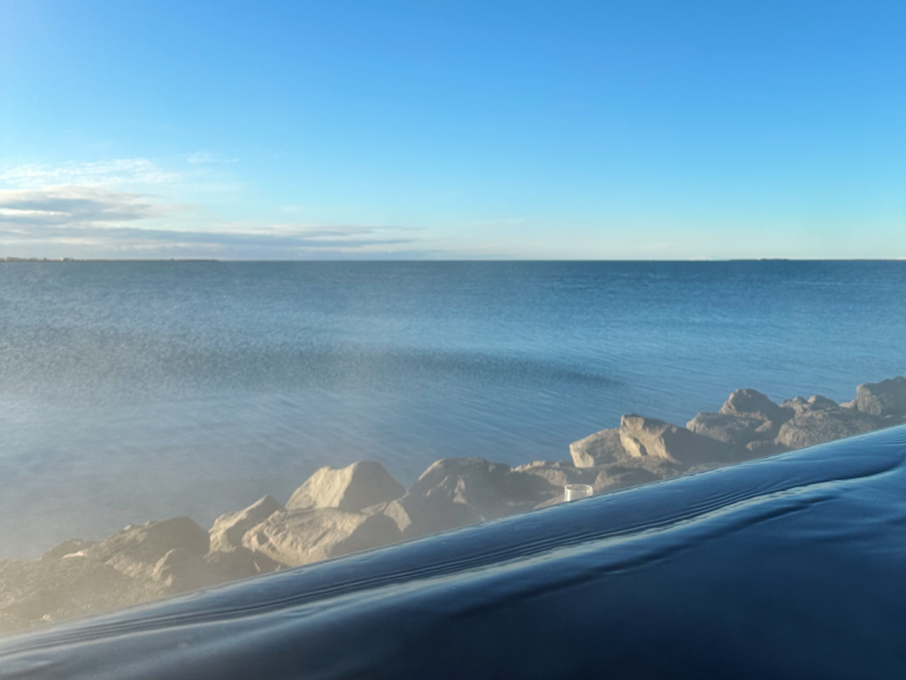 The Sky Lagoon is an oceanside geothermal lagoon 15 minutes from Reykjavik 